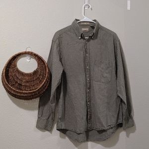 Green, Gold, and White Button Down